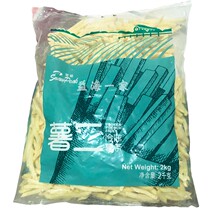 Xuechuan potato fries frozen 1 4 fine pearl fries 2kg bags frozen fried semi-finished snacks