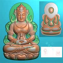 Jade carving picture positive sitting degree Mother Guanyin pendant with two sides finely carved picture Zhengzhuang sitting Guanyin bifacial holding bottle sitting degree mother pendant