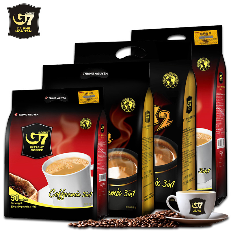 Zhongyuan G7 Vietnamese Coffee Local International Edition Extra Strong Original Flavor Three-In-One Strong Rich X2 Instant Coffee
