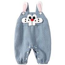Baby Back With Pants Spring Dress 2024 New Ocean Gas Baby Jeans Children Casual Pants Spring Autumn Children Long Pants