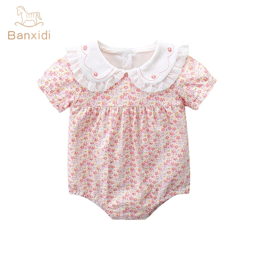 Детский комбинезон, тонкая летняя одежда, летнее боди для новорожденных для девочек
