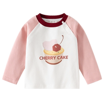 Girls long-sleeved T-shirt spring and autumn 2024 new style childrens bottoming shirt autumn clothing baby autumn baby top