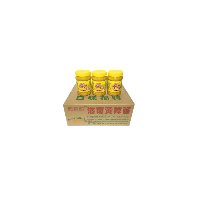 Ferrishan Yellow Cage Yellow Lamp Cage 500g*12 bottles of Hainan Special Production Yellow Pepper Sauce