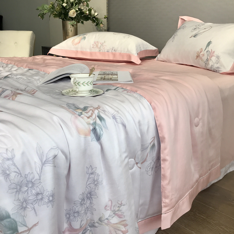 60 heather and summer cool by four sets of air conditioning by washable summer fields Garden Wind Bifacial Ice Silk Slippery Naked Sleep