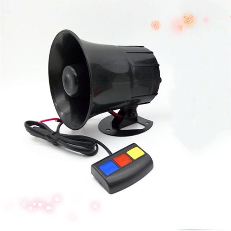 Car locomotive electric car retrofit ultra loud waterproof horn 12V General police car flute yelling loudspeaker sirens
