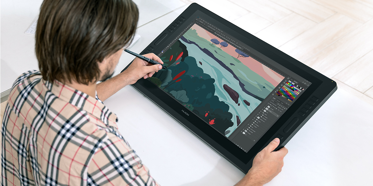 King Kamvas Pro24 Pen Screen LCD Drawing Board Hand-Drawn Screen Computer Drawing Screen Writing Handwriting Screen