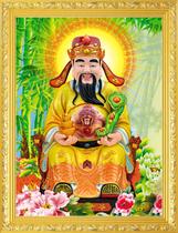 Large and small models the God of Wealth the God of Wealth and the God of Wealth who attracts wealth and treasures come to the portrait to hang pictures and stickers and can have wooden frames.