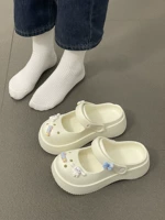 Ультрамягкие тапочки в стиле Crocs, летний водостойкий нескользящий пляжный тонер, босоножки, подходят для носки на улице, 2023 года, закрытый носок