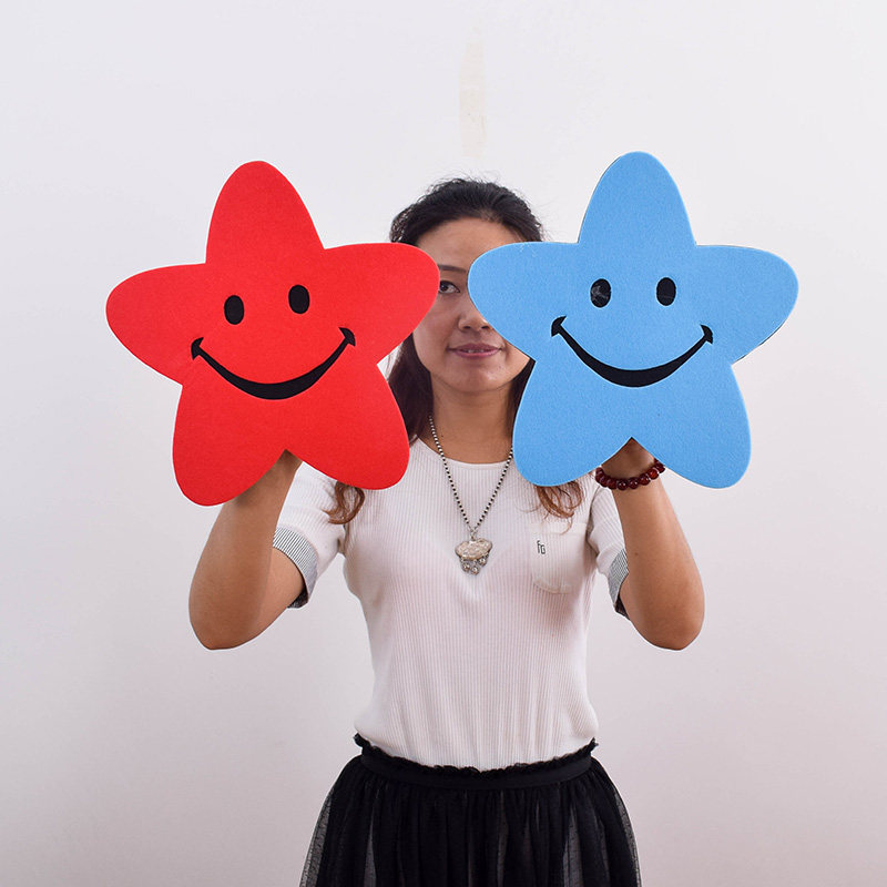 Grand Chorus Performance Dance Props Smiling Faces of the pentagram Games Opening 61 Kindergarten Performances Hands flowers
