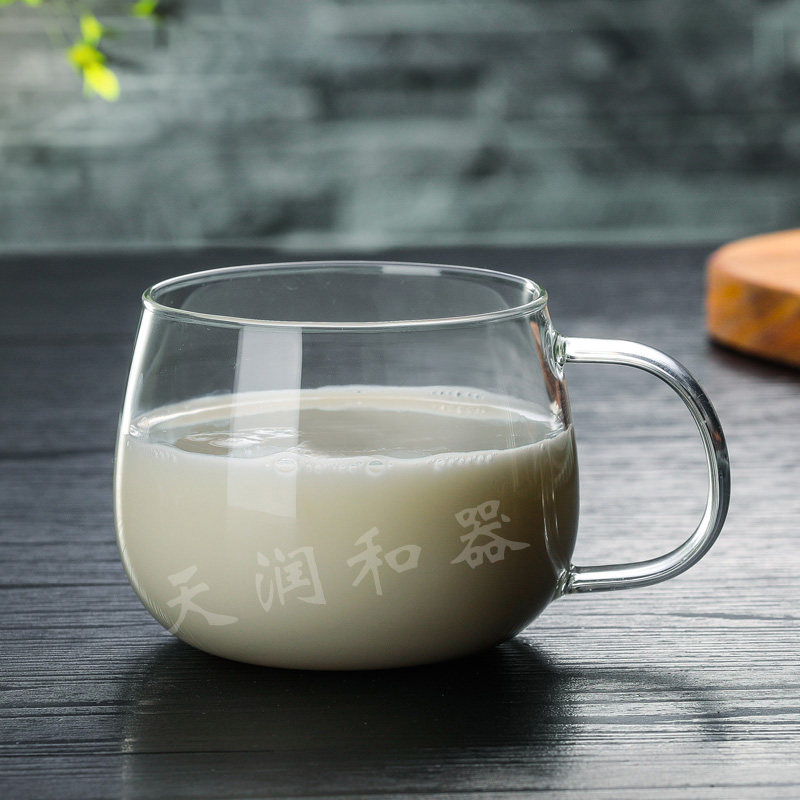 Day Runner and instrumental home creative heat and burn-proof glass tea cup European style thickened tea cup Coffee cup Milk Cup