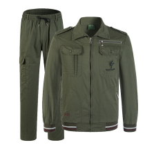 Summer Mens Work Clothes Mens Pure Cotton Army Green Labor Conserved Summer Thin Wear wear Wear Camouflak Suit welding tooling