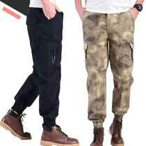 Summer workwear pants Mens bunches Loose Straight Drum Big Code Camouflated Pants Men Multiple Bags Laobao Working Pants Men Wear Pants