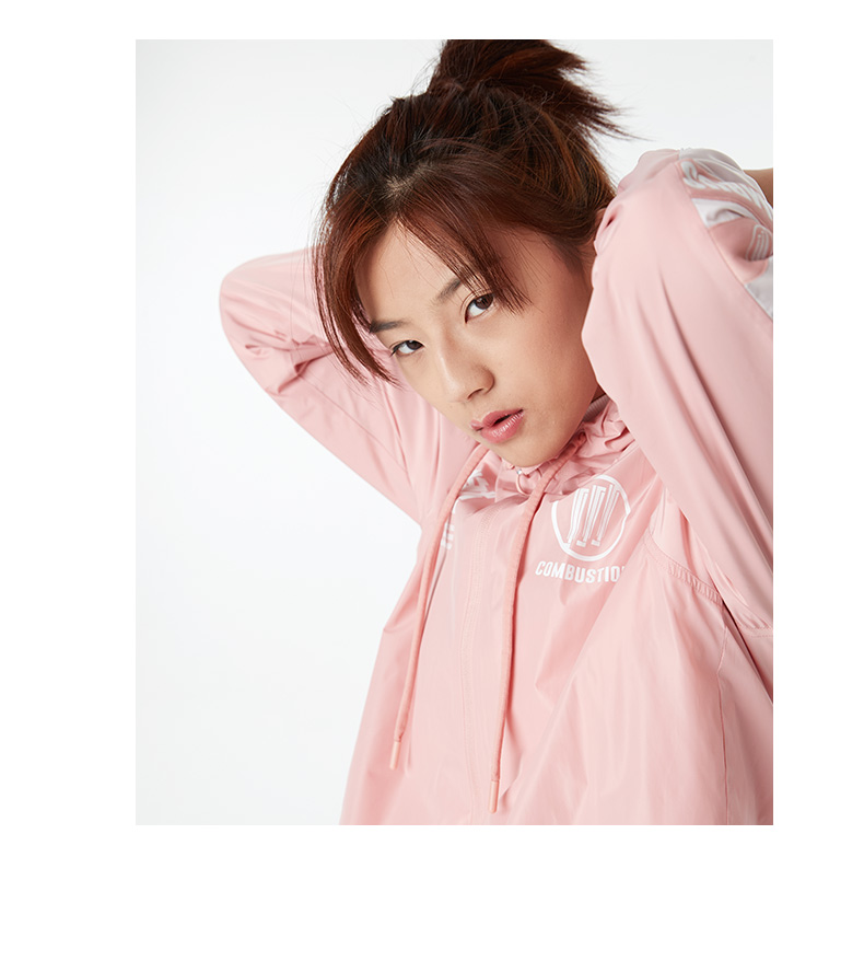[Fling series] Áo gió nữ Hongxing Erke mùa xuân sao mới thể thao và giải trí áo sơ mi nữ đứng cổ xu hướng thời trang - Áo gió thể thao áo gió lót lông cừu uniqlo nam