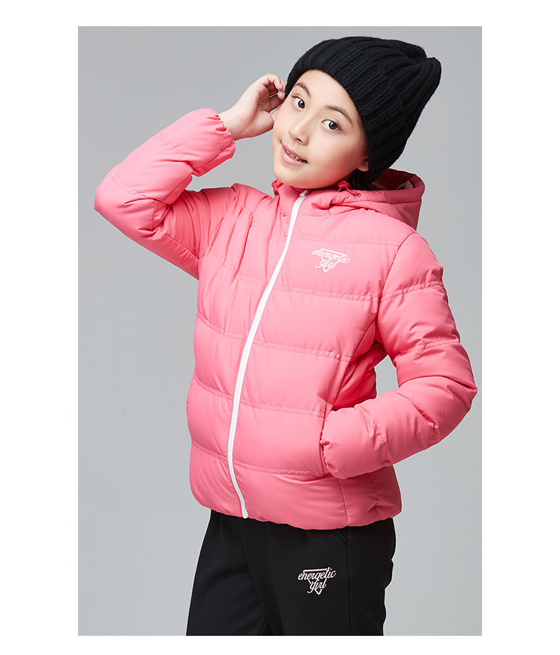 Hongxing Erke cô gái áo len trùm đầu quần áo cotton gió mùa thu và mùa đông trẻ em lỏng lẻo áo khoác thể thao ấm áp - Quần áo độn bông thể thao áo phao béo nữ hàn quốc