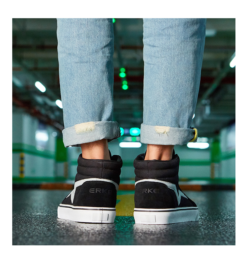 Giày dép mùa hè Hongxing Erke giày vải nam cao thoáng khí giày thể thao giày thể thao giày nam giày skate giày nam - Dép / giày thường giày thể thao sneaker