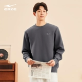 Мужская осенняя толстовка, спортивный черный лонгслив, круглый воротник