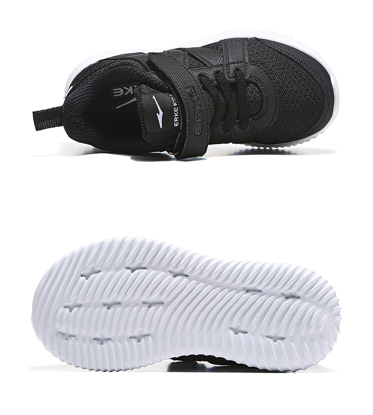 Giày dép trẻ em Hongxing Erke hè 2019 Giày thể thao trẻ em bình thường Velcro Giày bé trai thoải mái thoáng khí cho trẻ em - Giày dép trẻ em / Giầy trẻ giày crocs trẻ em