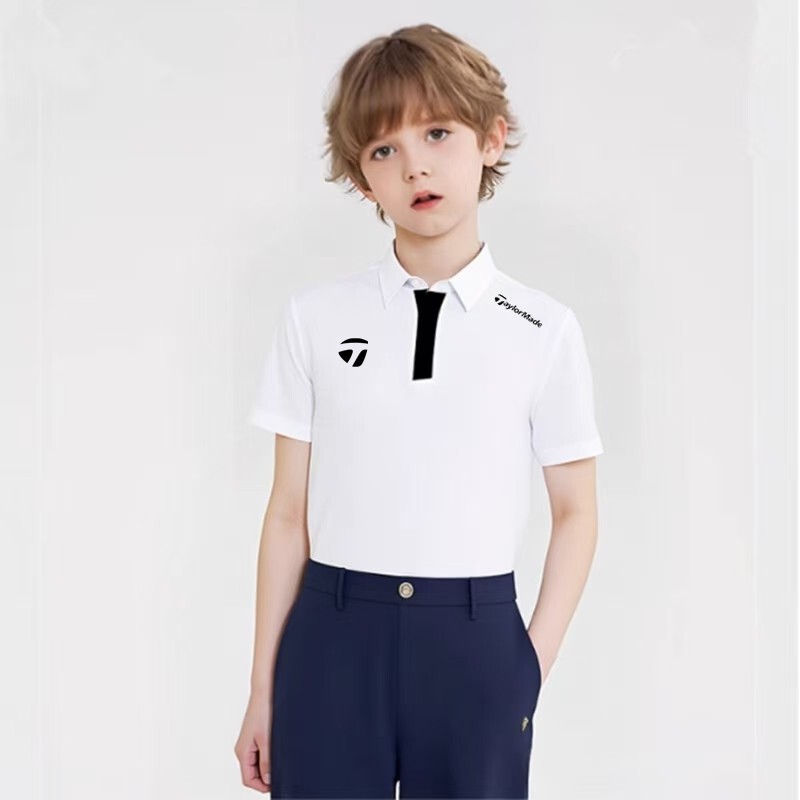New Aylormade Taylormade Golf Children's Clothing Youth 25 New Lightweight Breathable Short-Sleeved T-Shirt New Aylormade Taylormade Golf Children's Clothing Youth 25 New Lightweight Breathable Short-Sleeved T-Shirt