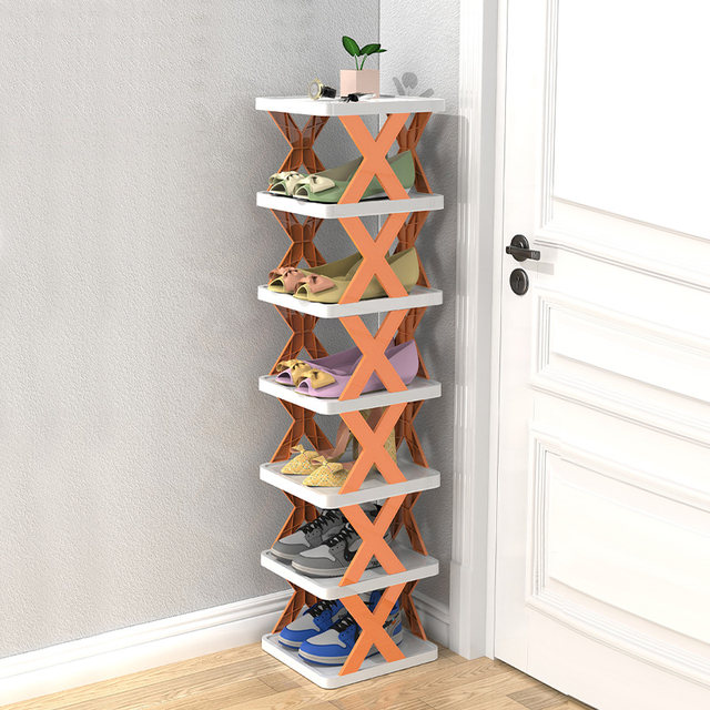 Narrow doorway simple shoe rack small space-saving home dormitory office shoe rack sandwich storage small shoe cabinet