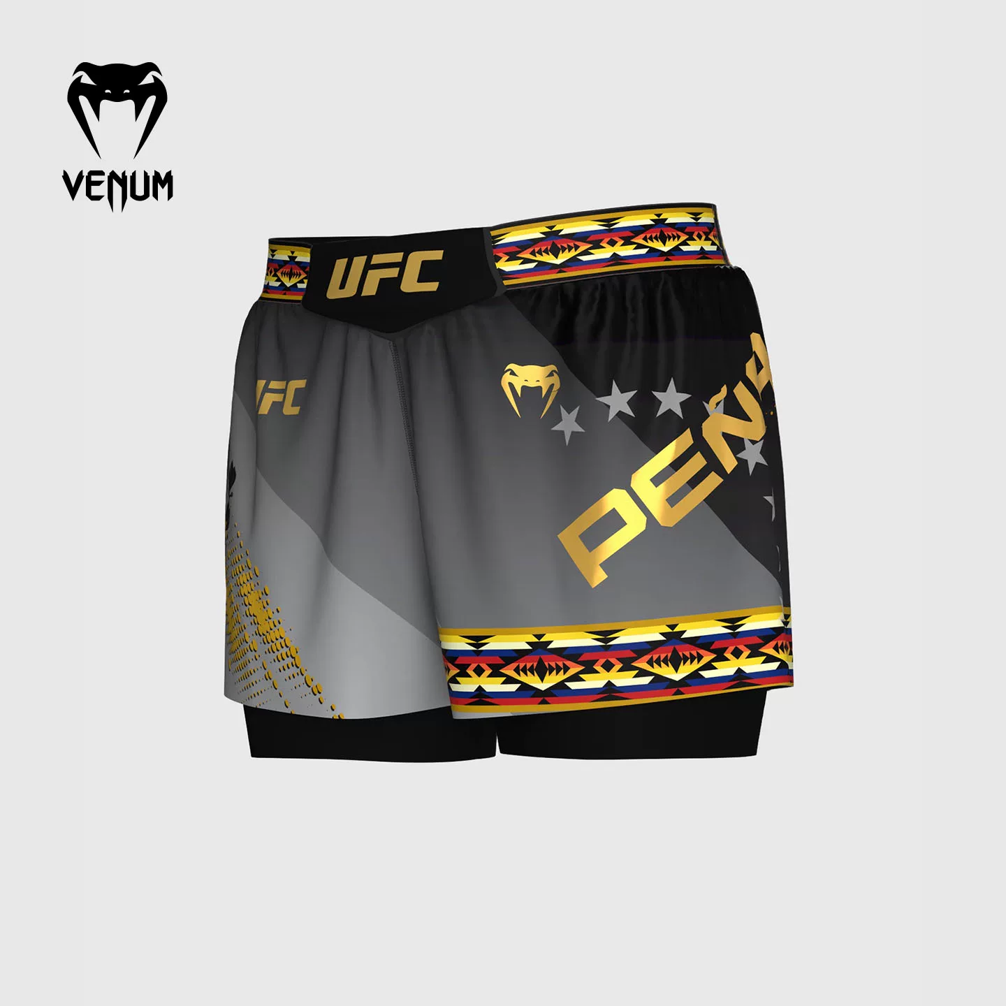 Шорты для боя VENUM Venom UFC Juliana Peña, спортивные, боксёрские, тренировочные