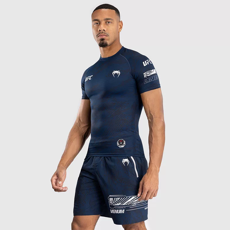 VENUM Venom UFC4.0 Бойцовская неделя Мужские леггинсы с короткими рукавами, спортивные, бокс, фитнес, тренировка, беговые топы