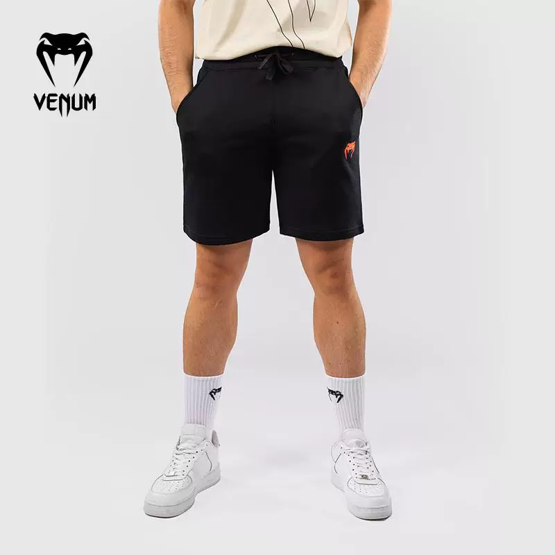 Шорты для спорта по боксу из хлопкового флиса VENUM для тренинга в зале, для бега