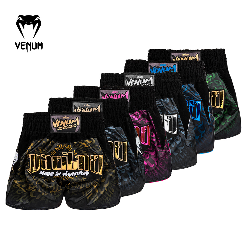 Venum Muay Thai Shorts Fighting Sports Pants Boxing Sanda Combat Pants Training Professional Men's and Women's Competition Pants