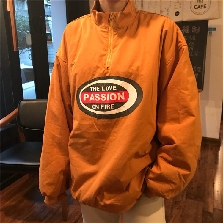 Mùa thu và mùa đông Hàn Quốc phiên bản của triều lỏng ulzzang phong cách Harajuku bf Hong Kong hương vị retro chic sinh viên dày áo bông phụ nữ áo khoác kaki nữ lót lông hàn quốc