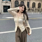 Осенняя футболка, приталенный лонгслив, по фигуре