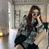 Осенний ретро лонгслив, сексуальная тонкая рубашка