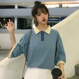 Футболка polo, футболка с коротким рукавом, небольшая дизайнерская матча для школьников, тренд сезона