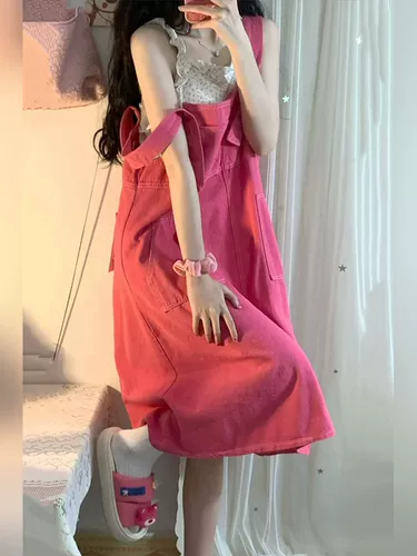 Ретро летнее джинсовое платье, французский ретро стиль, изысканный стиль, подходит для подростков, свободный крой, А-силуэт