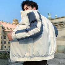 Mens winter coat 2020 new Korean version of the trend down cotton clothes handsome cotton-padded jacket Tide brand short winter clothes