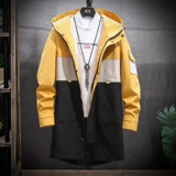 Длинное демисезонное пальто, трендовая флисовая куртка, в корейском стиле, оверсайз