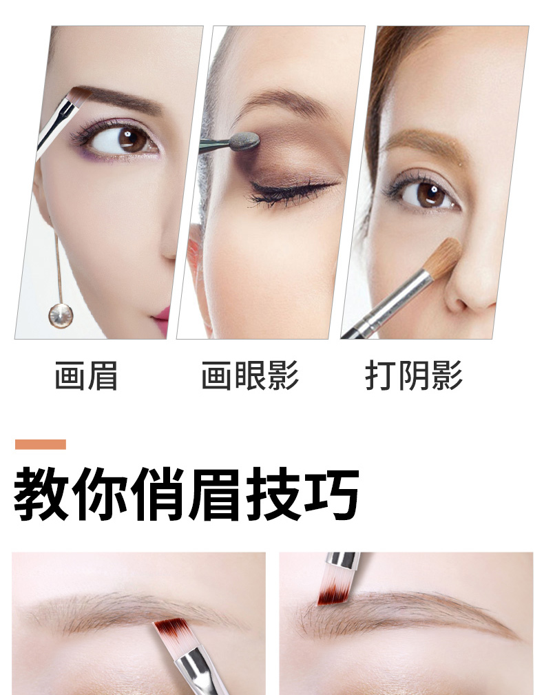 Kazi Lan bột lông mày không thấm nước và mồ hôi không đánh dấu tự nhiên lâu trôi dễ dàng cho người mới bắt đầu kẻ lông mày bút chì kẻ lông mày chính hãng - Bút chì lông mày / Bột / Stick bút phẩy sợi lông mày