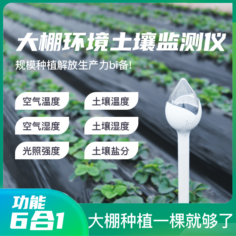 Dongfang Zhigan remote monitoring of soil fertility, air temperature, humidity and light sensor moisture detection in a greenhouse