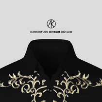 A KNACKFUSS official 2022 new spring mens personality long sleeve embroidered blouse blouse