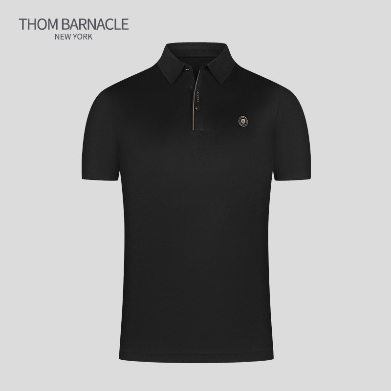 THOM BARNACIE official spring and summer new trace ice filament to short sleeve POLO shirt