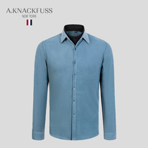 AKNACKFUSS light luxury Tide brand shirt mens 2021 New comfortable handsome warm fake two hair NI top