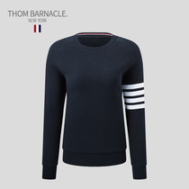  THOM BARNACLE official T-shirt womens waffle TB tide brand thin four-bar casual top