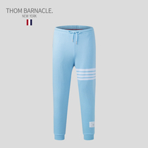  THOM BARNACLE official sweatpants womens TB tide brand pure cotton four-bar thin couple sports pants