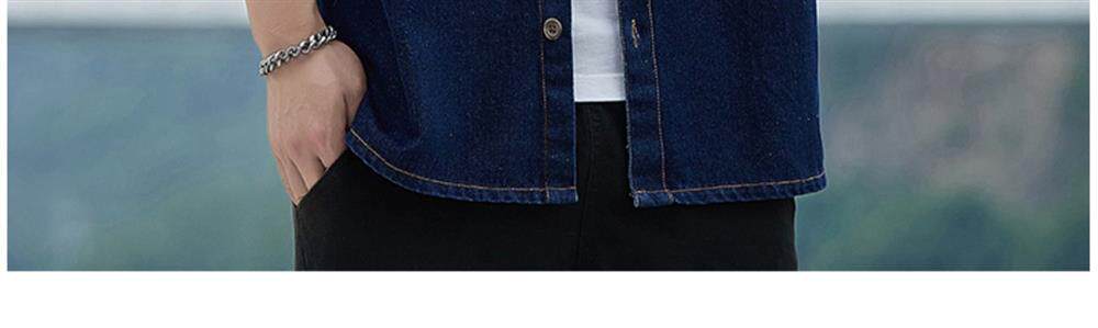 Джинсовая рубашка 牛仔衬衫男秋季新款潮牌宽松日系工装外套男士潮流休闲长袖衬衣服 Lpw