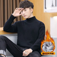 G115 (плюс бархатный половина высокого воротника) черный черный