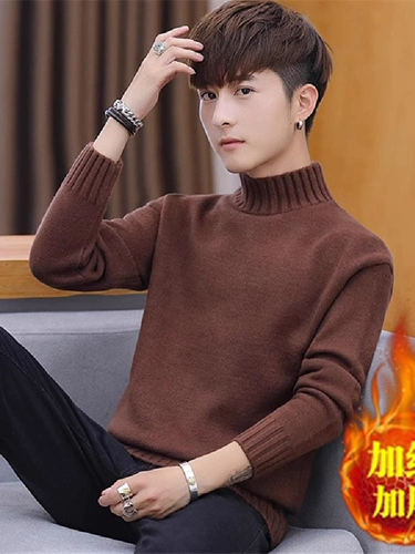 Свитер, трикотажная зимняя модная куртка, увеличенная толщина