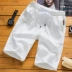 Quần short nam năm quần mùa hè phiên bản Hàn Quốc của quần lửng ống rộng 5 điểm cotton và vải lanh quần ngủ nam Quần short
