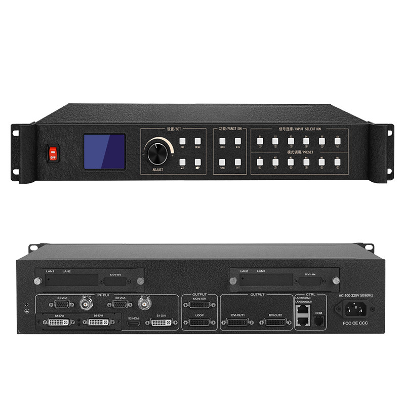 Kaishida three-screen video processor full color splicing KS910Plus rental large screen LED processor