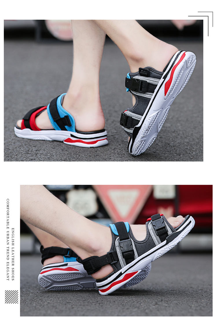 Mùa hè 2018 mới sandal nam giày đi biển cá tính giản dị kéo phiên bản Hàn Quốc của xu hướng dép ngoài trời và dép đi trong nhà giày đẹp nam
