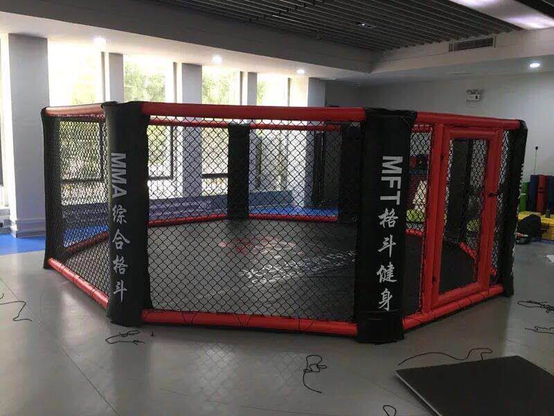 Silver MMA MMA Mixed Martial Arts Cage Octagon Cage Fighting Boxing Ring Cage HexAgon Cage Boxing Ring Fence