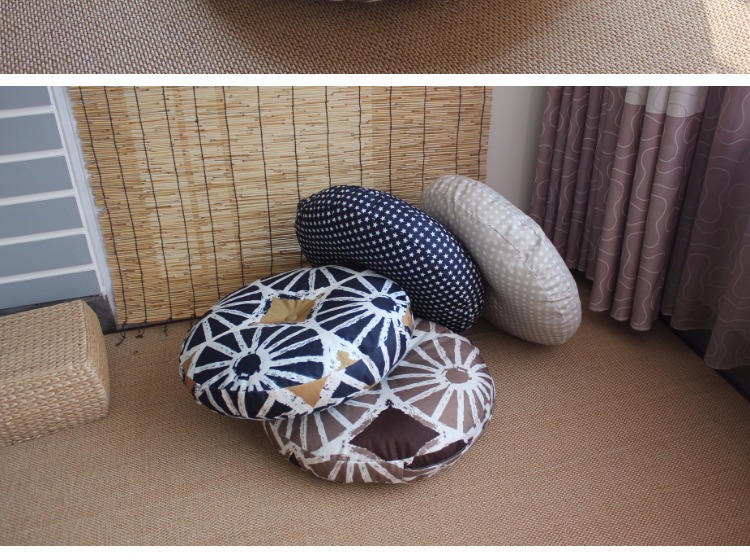 Rửa được tròn futon đệm sàn tatami cửa sổ khoang tàu đệm ghế vải đệm dày tăng - Ghế đệm / đệm Sofa đệm lót ghế ngồi văn phòng