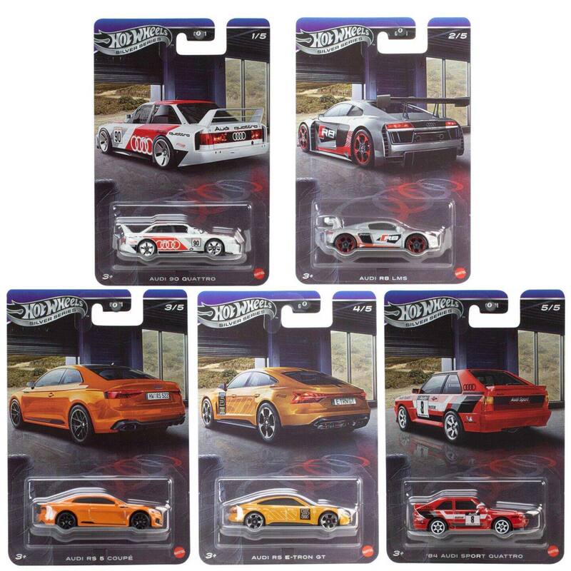 Hot Wheels Premium Silver Label Audi Series Grt01 Simulation Alloy Car Model